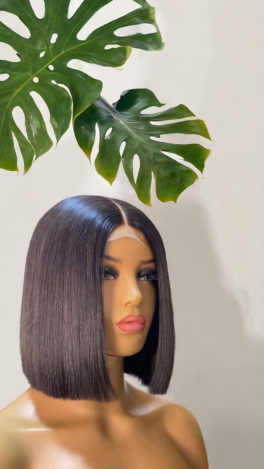 Super Double Drawn Natural Color Bone Straight Wig