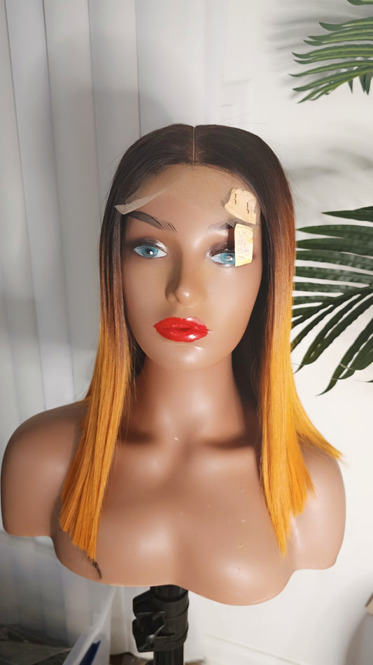 Super Double Drawn 2-toned Vietnamese Bone Straight Wig