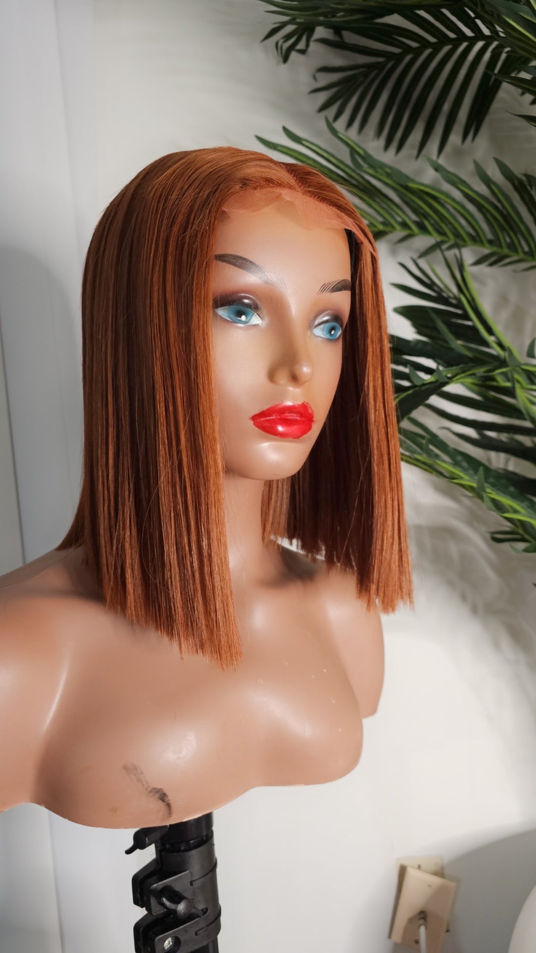 Super Double Drawn Vietnamese Brown Bone Straight Wig